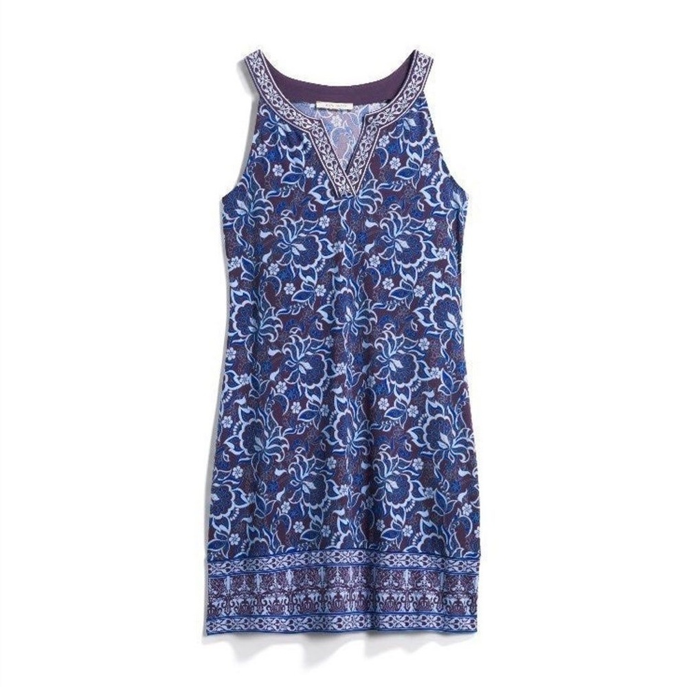 NEW Magnolia Grace small dress Alhambra Embroidered trim knit nwt purple womens